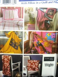 5206 SIMPLICITY FLEECE BLANKETS, QUILLOWS, PILLOWS PATTERN